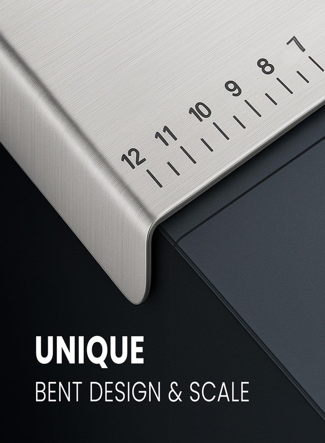SOLARA Premium Stainless Steel Chopping Board Large for Kitchen, Durable Heavy Duty Steel Cutting Board for Vegetables, Fruits, Fish and Meat, Chopping Board for Kitchen (41 CM x 29) - Image 2